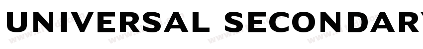 Universal Secondary字体转换 Universal Secondary字体转换